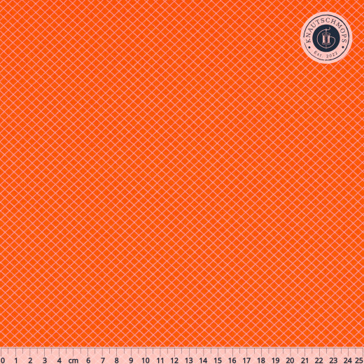 Tula Pink Baumwoll Designerstoff - True Colors - On the Grid - Salmon