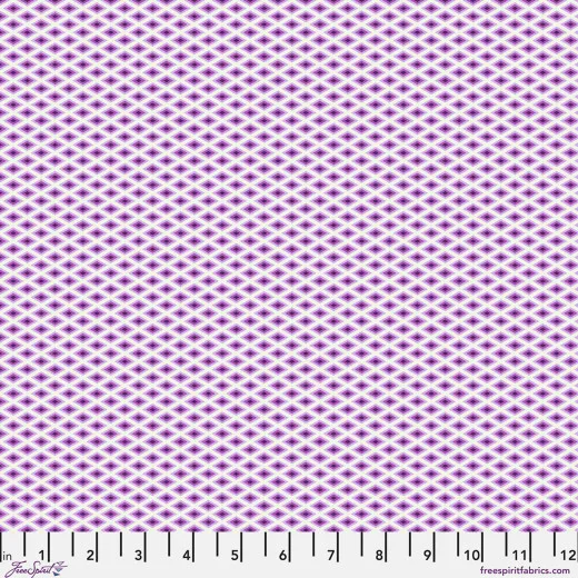 Tula Pink Baumwoll Designerstoff - Floral Reef - Lighthouse Windows - Ultraviolet