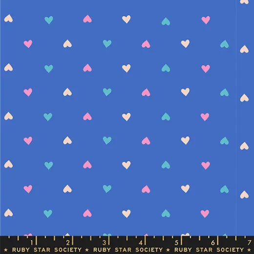 Ruby Star Society - Best Day Ever - Hearts Novelty Hearts Ditsy Blender - Lapis