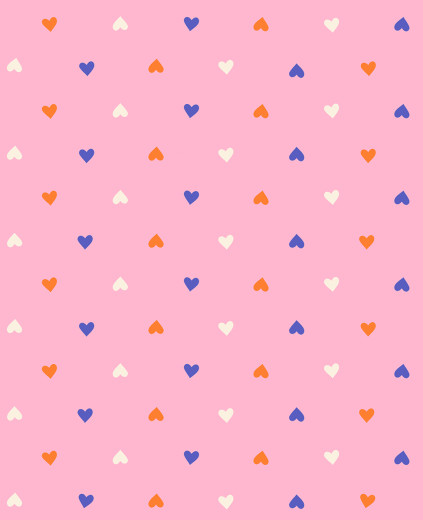 Ruby Star Society - Best Day Ever - Hearts Novelty Hearts Ditsy Blender - Posy Pink