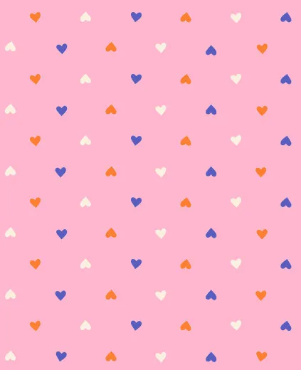 Ruby Star Society - Best Day Ever - Hearts Novelty Hearts Ditsy Blender - Posy Pink