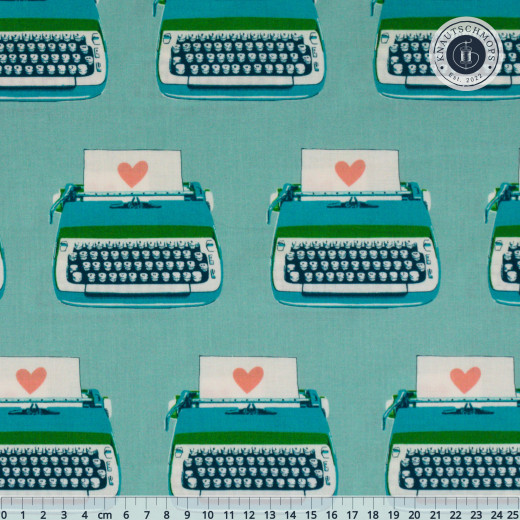 Ruby Star Society - Best Day Ever - Typewriters Novelty Kitsch Retro Vintage - Turquoise