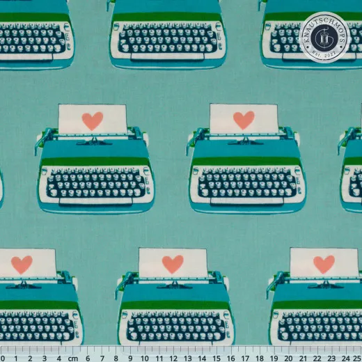 Ruby Star Society - Best Day Ever - Typewriters Novelty Kitsch Retro Vintage - Turquoise