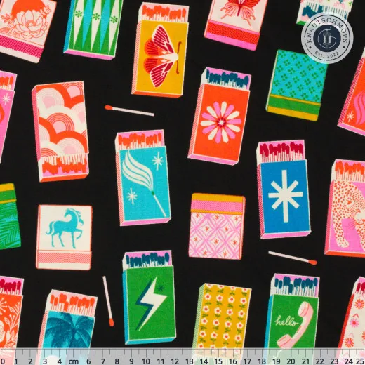 Ruby Star Society - Trinketry - Matchmaker Novelty Matchbook Retro - Black