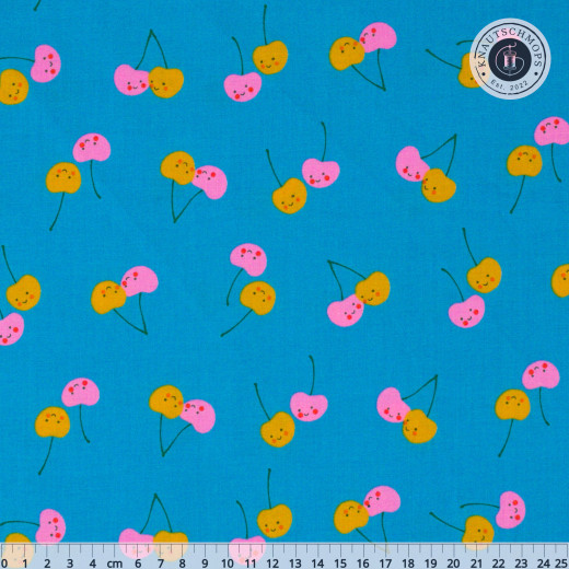 Ruby Star Society - Trinketry - Cherry Friends Novelty Fruit Food Kitchen - Bright Blue