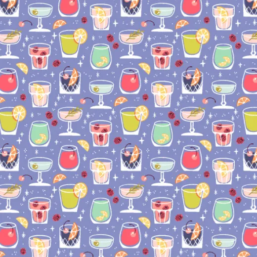 Cotton&Steel Fabrics - Colors & Cravings - Cocktail Hour - Grab A Pal