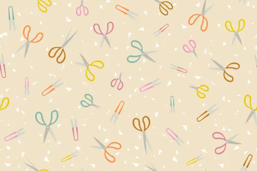 Ruby Star Society - Paper Cuts 2 - Snip Snip Novelty Scissors Paper Office Supplies - Parchment