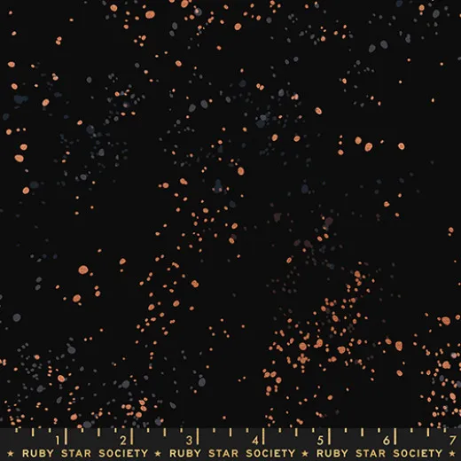 Canvas - Ruby Star Society Speckled - Metallic Black Canvas - Ruby Star Society Speckled - Metallic Black
