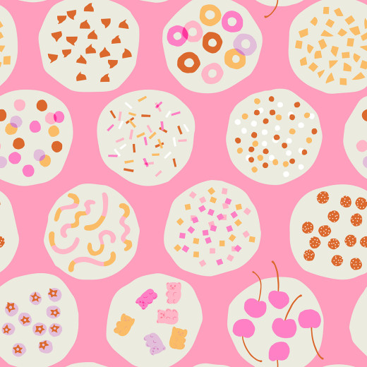 Ruby Star Society - Sugar Cone - Ice Cream Toppers - Flamingo Pink