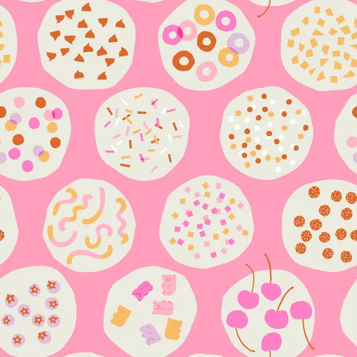 Ruby Star Society - Sugar Cone - Ice Cream Toppers - Flamingo Pink