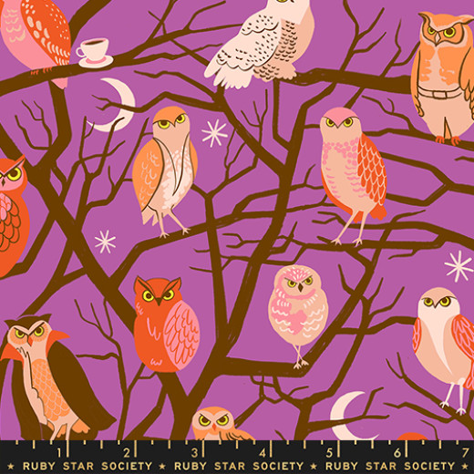 Ruby Star Society - Freaky Familiars - Who Cooks For You Novelty Owls Nature Trees - Witchy