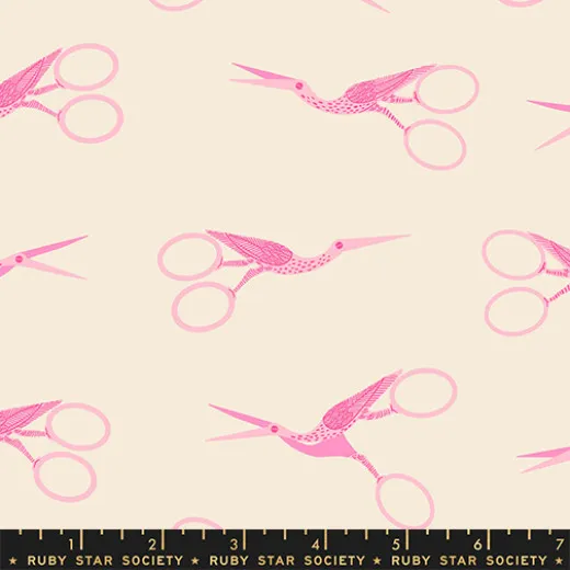 Ruby Star Society - 800 Notion - Stork Scissors Novelty Retro Vintage Sewing Notions Scissors - Shell