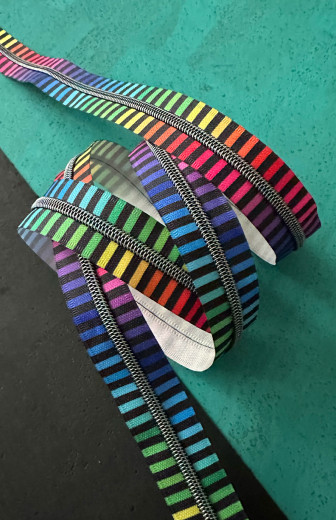 Sassafras Lane Designs - Reißverschluss #5 - Rainbow - Iridescent