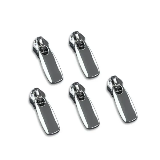 Simply Classic - Zipper Pulls - Flat #5 - Nickel