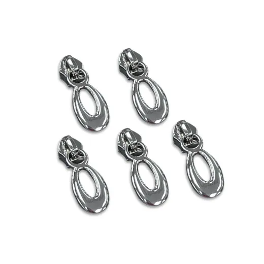 Simply Classic - Zipper Pulls - Teardrop #5 - Nickel