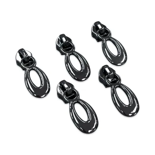 Simply Classic - Zipper Pulls - Teardrop #5 - Gunmetal Simply Classic - Zipper Pulls - Teardrop #5 - Gunmetal