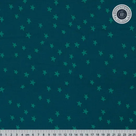 Blenders Star Novelty Starry Galaxy Stoffdetail Sternenmuster-Stoff Starry in Galaxy von Ruby Star Society, flach mit Maßband