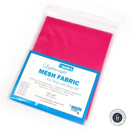 Verpackte ByAnnie's Lightweight Mesh in Lipstick (Pink), diagonal fotografiert, mit Produktetikett.