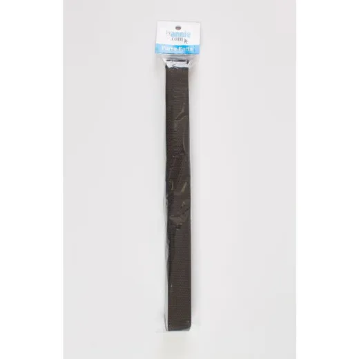 Gurtband 1 Zoll 6 Yard black – Verpackung Schwarzes ByAnnie's-Gurtband (6 Yard) in Originalverpackung 'Purse Parts' auf weißem Hintergrund