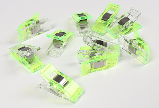 Clover Wonder Clips, neongrün