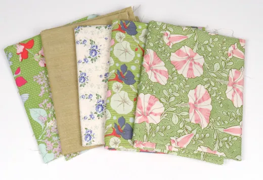 Fat Quarter Set - Tilda Gardenlife Collection (Grüntöne)