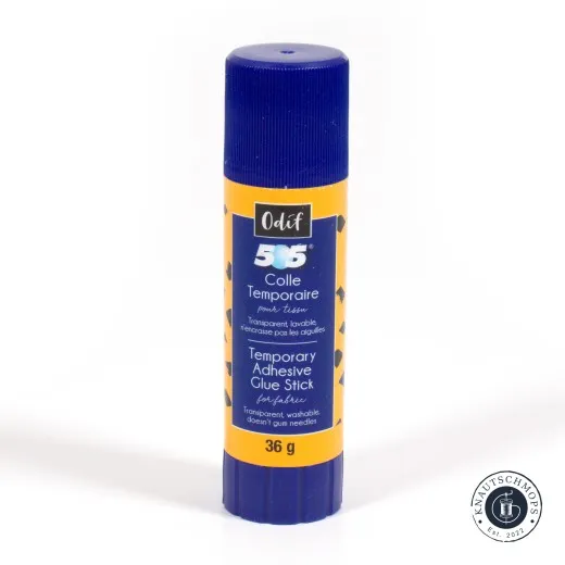 Odif 505 Klebestift Odif 505 temporärer Klebestift für Stoff, Verpackung mit Produktbezeichnung und Füllmenge 36g