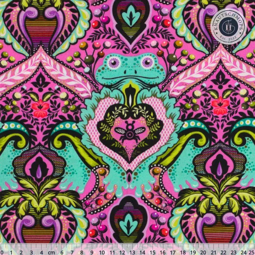 Tula Pink Baumwoll Designerstoff - Prince Charming - Frog Prince - Gumball Tula Pink Baumwoll Designerstoff - Prince Charming - Frog Prince - Gumball