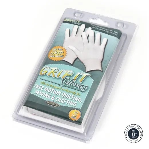 Verpackung schräg Verpackung der Sullivans Grip It Gloves Größe S, schräg fotografiert