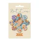 Tilda Knöpfe - Wallflower - Blue/Thristle