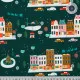 Art Gallery Fabrics - Christmas in the City - Joyful Boulevard Night