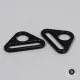 ByAnnie's - 1inch Triangle Ring flat - Black metal