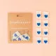 Sarah Hearts Label - Blue Heart