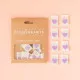 Sarah Hearts Label - Purple Heart