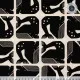 Cotton & Steel - By The Seaside II - Grumpy Whale - Black Unbleached Fabric