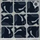 Cotton & Steel - By The Seaside II - Grumpy Whale - Blue-Gray Unbleached Fabric