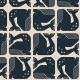 Cotton & Steel - By The Seaside II - Grumpy Whale - Navy Unbleached Canvas Fabric Cotton & Steel - By The Seaside II - Grumpy Whale - Navy Unbleached Canvas Fabric
