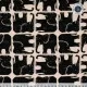 Cotton & Steel - Rising Sun - Jolly Elephant - Black Unbleached Canvas Fabric Cotton & Steel - Rising Sun - Jolly Elephant - Black Unbleached Canvas Fabric