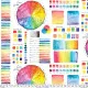 Freespirit Baumwoll Designerstoff - Hues - Giucy Giuce - Polychrome Freespirit Baumwoll Designerstoff - Hues - Giucy Giuce - Polychrome