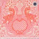 Tula Pink Baumwoll Designerstoff - ROAR! - Gift Rapt - Blush