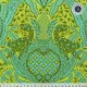 Tula Pink Baumwoll Designerstoff - ROAR! - Gift Rapt - Lime