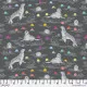 Tula Pink Baumwoll Designerstoff - Graywork - Seal the Deal - Carbon Tula Pink Baumwoll Designerstoff - Graywork - Seal the Deal - Carbon