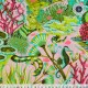 Tula Pink Baumwoll Designerstoff - Floral Reef - Reef What You Sew - Coralline