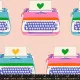 Ruby Star Society - Best Day Ever - Typewriters Novelty Kitsch Retro Vintage - Pink Ruby Star Society - Best Day Ever - Typewriters Novelty Kitsch Retro Vintage - Pink