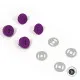Sassafras Lane Designs - Magnetic Snaps - Purple