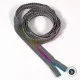 Sassafras Lane Designs - Reißverschluss #5 - Black Stripe - Rainbow