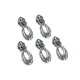 Simply Classic - Zipper Pulls - Teardrop #5 - Nickel