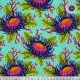 Tula Pink Baumwoll Designerstoff - Floral Reef - Friends & Anemones - Seafoam