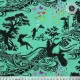 Tula Pink Baumwoll Designerstoff - Prince Charming - Turtle Bay - Sweetmint
