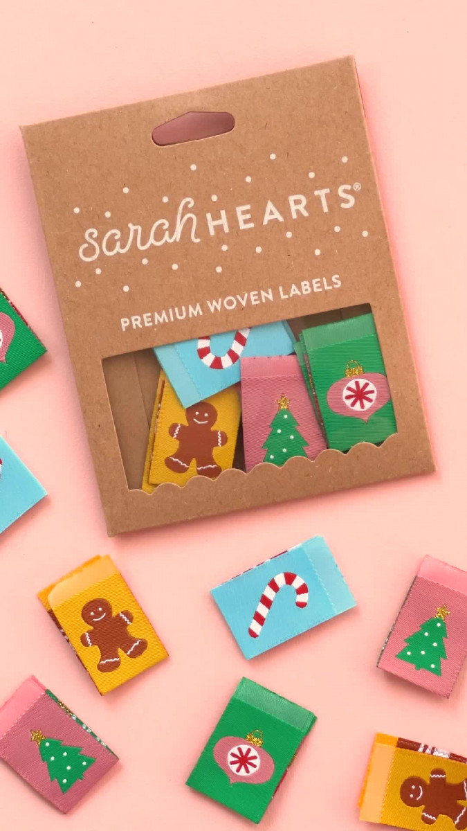 Sarah Hearts Label - Christmas