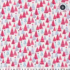 Liberty London Baumwoll Designerstoff - Deck the Halls - Happy Forest